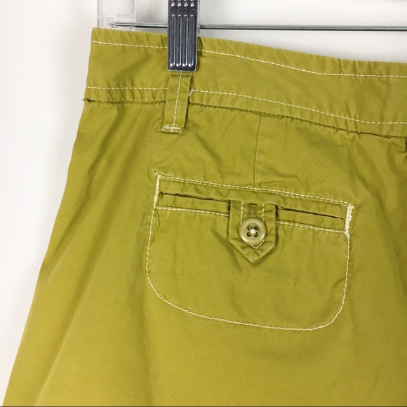J. Crew Green City Fit Broken-In Chino Shorts Sz 6 - Picture 7 of 9